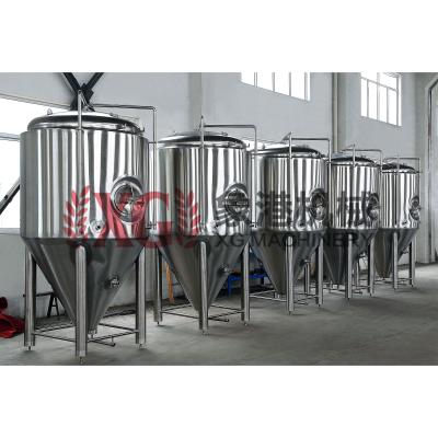 China Hotels 1000L 10HL 8BBL double wall SUS304 side manway beer fermentation tanks for sale for sale