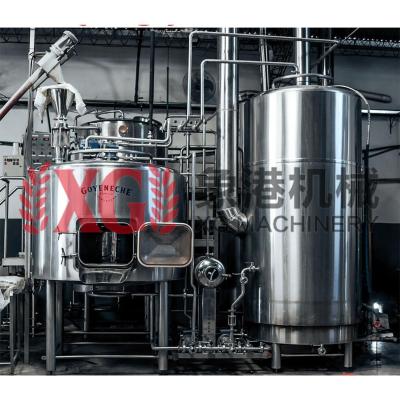 China Hotels 600L 6HL 5 Barrel Direct Fire Manual Two Vessel Brewhouse Brewing System SUS304 Brew Kettle Included for sale