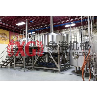 China Automatic Hotels 5000L 50HL 40BBL 6Vessels Stainless Steel Steam Heating Brew Equipment For Sale for sale