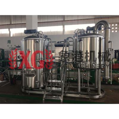 China Direct Heating Hotels 1000liters 10HL China Stainless Steel Fire Combined Three Vessel Brewery Beer Draft Brewery Machine for sale