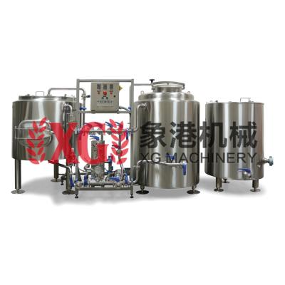 China 2 Vessel Hotels 200L 2HL Vessel-Material Lauter Red Copper Boil Kettle Nano Brewery for sale