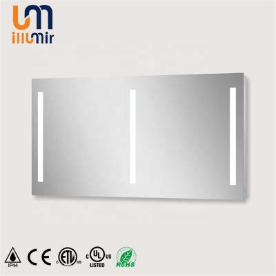 China Illuminated Custom Frameless Smart Demister Motion Sensor Or Touch Sensor Bathroom Decorative Mirror With LED Lights for sale