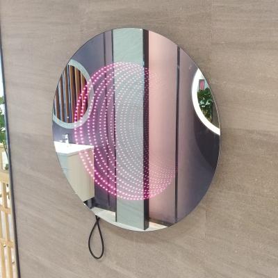 China Interior Wall Light Decoration Around LED Lighted 3D Infinity Shaped Mirror for sale