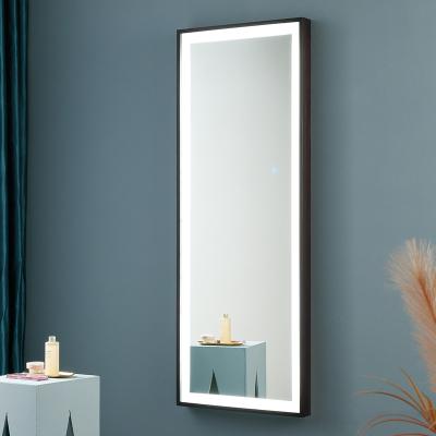 China Modern Rust Resistant Wall Mounted Metal Framed Full Length Mirror Unlit for sale