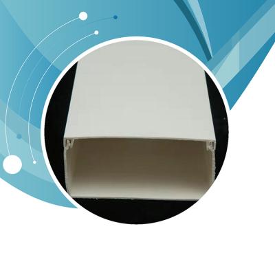 China PVC Cable Trunking All Types Plastic PVC Trunking Sizes For Cable System PVC Trunking Accessories Fittings Wiring Duct for sale