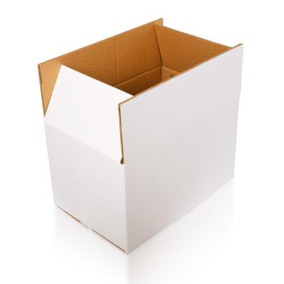 China Wholesale Custom Logo Corrugated Paperboard Kraft Mailing Original White Recycled Kraft Paper Box for sale