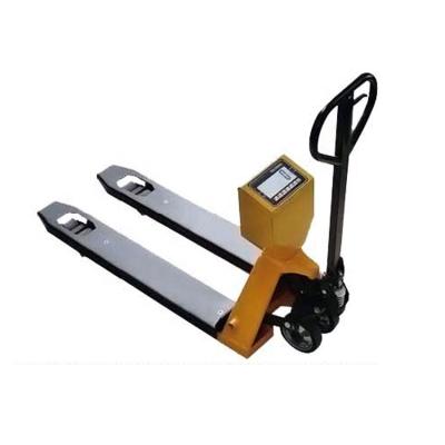 China High Quality Soft Balance Stainless Steel / Stainless Steel Digital Hand Pallet Truck Jack 2000kg Manual Weighing for sale