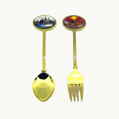 China Wholesale Customized Disposable Gold Metal Spoon Spoon Tea Spoon for sale