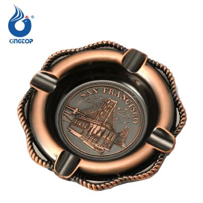 China Copper San Francisco Souvenir Metal Smoking Ashtray Gift Creativity Antique for sale