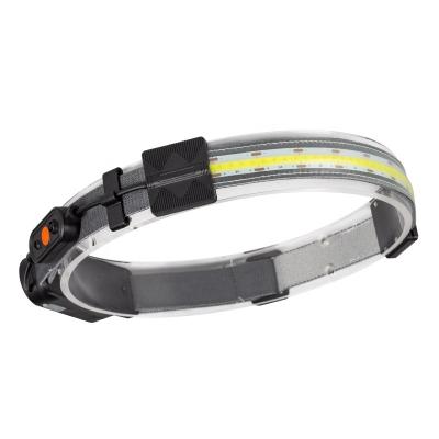 China COB Headlight Light Weight Camping Induction Head Lamps Waterproof USB Outdoor Power Rechargeable for sale