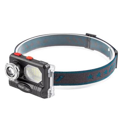 China Outdoor Sports New Arrival Custom Brand Zoomable 1500mAh LED Light Outdoor Waterproof Headlight For Camp for sale