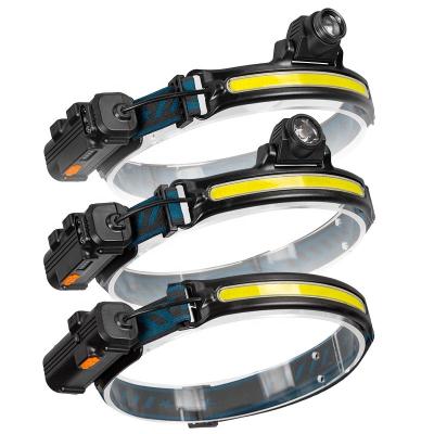 China Zoom Type-C New Rechargeable Led Headlight Zoom For Hunting Camping Riding for sale