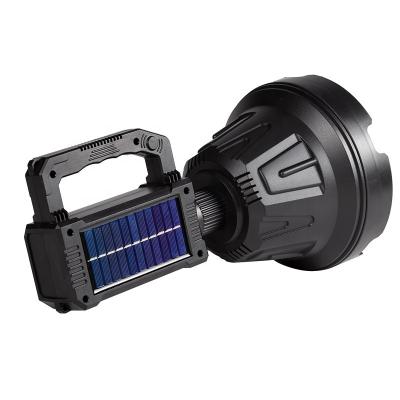 China Outdoor High Lumens P90 Red Blue Yellow Solar Powered Charging Panel Casting Light Floodlight for sale