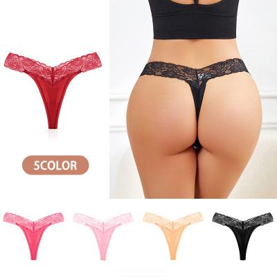 China European and American style Lacy Female Underwear antibacterial breathable thong panties for women underwear for sale