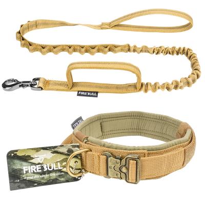 China Dropshipping Military Army Rope Dog Collar Personalized Walking Training Nylon Leash for sale