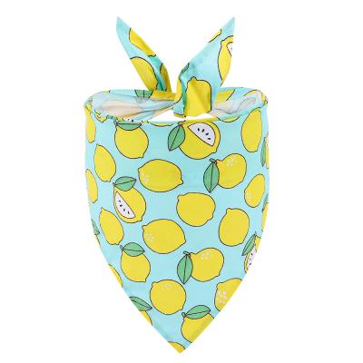 China Custom Viable Pattern Pet Bandana Triangle Scarf Fruit Cooling Series For Summer for sale