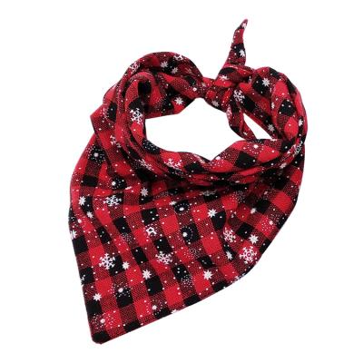 China Viable Professional Custom Pet Accessories Bandanas Christmas Dog Bandana Pet Scarf for sale