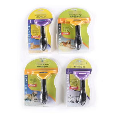 China Sustainable Custom Pet Massage Comb Pet Hair Removal Comb For Deshedding Hair for sale