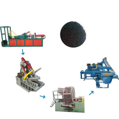 China Floor Waste Rubber Tire Recycling Machine Car Powder Processing Equipment Rubber Machine for sale