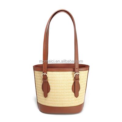 China Latest Style Preppy High Quality Summer Design Straw Beach Women Bag Fashion Ladies Handbag for sale