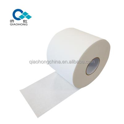 China Qiaohong 40gsm Sustainable Raw Materials Sanitary Napkin Diaper Mother Thermal-bonded Airlaid for sale