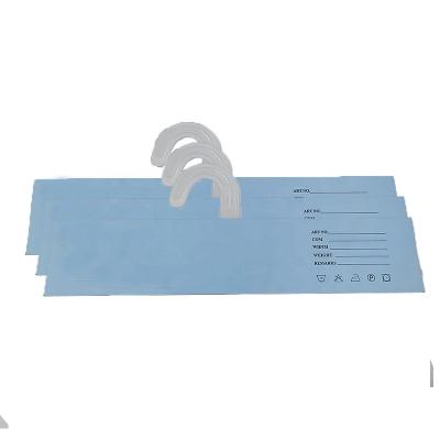 China Recyclable Custom Label Apparel Packaging Double Sided Printing Full Color Label Blister Card With Hook for sale