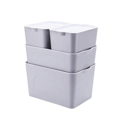 China Large viable plastic storage box with lid organize clothes and toys storage box for sale