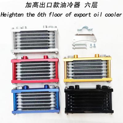 China Motorcycle Engine Oil Cooler Oil Cooler Cooler Radiator Raised Six Floors Export 200 for sale