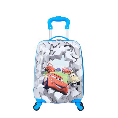 China Newest Anime Waterproof ABS Suitcase Durable Child School Trolley Travel Bag With Wheel for sale