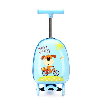 China Waterproof 2020 Children Trolley Suitcase Luggage Three Wheel Mobility Scooter Foldable Suitcases for sale