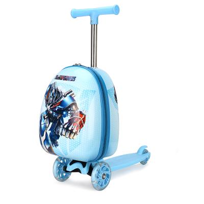 China Waterproof 2020 Fashion Kids Sport Suitcase Luggage School Bags Scooter With 3 Wheels for sale