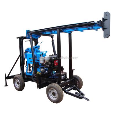 China XY-200T Water Well Trailer Mounted Rotary Rock Drill Rig Machine for 200 Depth Coring for sale