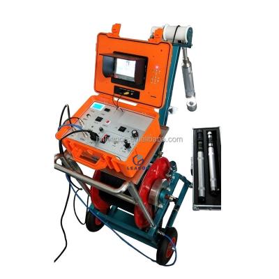 China Waterproof / Waterproof Wheels Mounted Video Borehole Inspection Camera Downhole Camera With Keyboard for sale