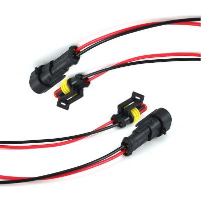 China Communications; Household device ; Auto Car To Plug Cable Wiring Car 2P Connector Direct Male And Plug Female Plug Butt Waterproof Cable for sale