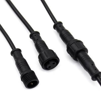 China Waterproof Wire Assembly Power Cable Male And Female Butt Plug Outdoor Cable Car Socket LED Extension Cable for sale