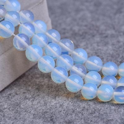 China Synthetic Stone Opal Stone Beads For Jewelry Making Loose Round Accessories Beads Diy Bracelet Gifts for sale