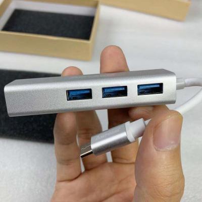 China Contact us to get it Contact us freely to get it Free Type C to USB 3.0 and RJ45 Network Interface Adapter Converter USB 3.0 Hub 3 Ports for sale