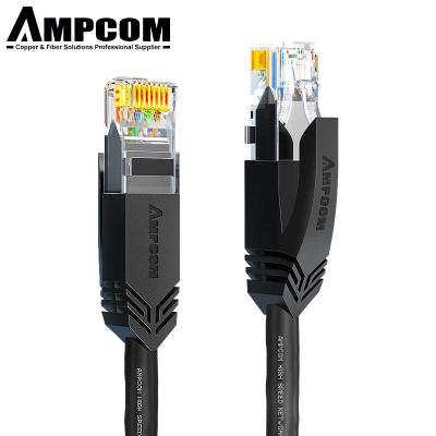 China Computer Networking AMPCOM 10Gbps CAT6A Patch Attach Cable 8P8C 7*0.2mm STP Twisted Pair Pass Fluke-8000 Test for sale