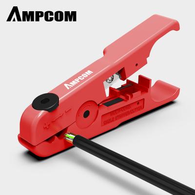 China Cable Crimper AMPCOM Cable Crimper Plier Wire Stripper DIY Cable Scraper Easily Adjust Cut to Networking Project for sale