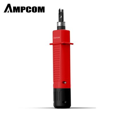 China RJ45 RJ11 Cable Crimper AMPCOM Punch Down Tool Cable Cutter Network Jack Impact RJ45 Keystone Cable Cord Cutter for sale