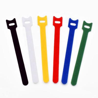 China Sustainable custom size and color releasable nylon hook and loop cable ties for sale