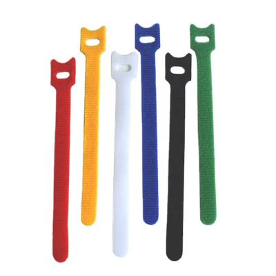 China 2021 Sustainable Hot Colorful Vendor Hook And Loop Strap For Electronic Cables Ties for sale