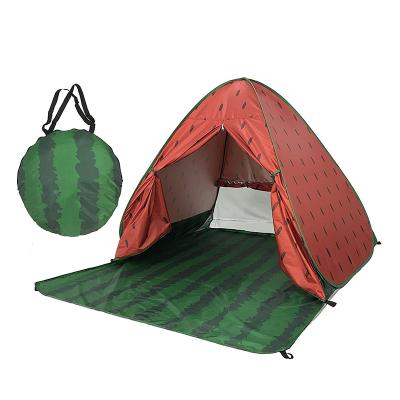 China Hot Sale 2 Game Camouflage / Field Person Beach Camping UV Cut Watermelon Pop Up A Touch Tent for sale