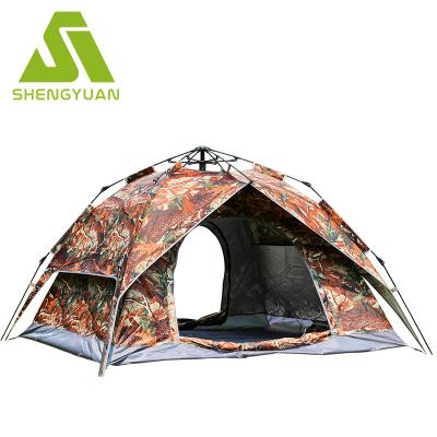 China Instant Automatic Double Layer 3-4 Persons Tent Large Family Camping Outdoor Camping Tent for sale