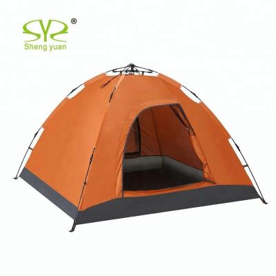 China Real 3-5 Persons Family Camping Tent Large Size Luxury Tent UV Resistant Portable Waterproof Automatic Beach Tent for sale