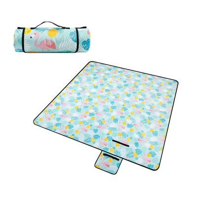 China Custom Foldable Outdoor Camping Weather Selling Picnic Blanket Outdoor Warm Family Waterproof Large Foldable Blanket for sale