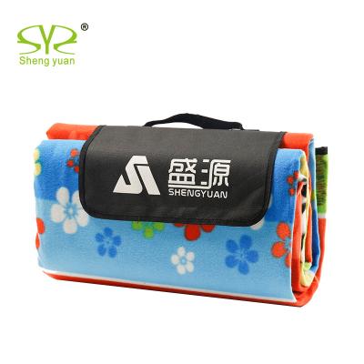 China Portable Waterproof Picnic Blanket And Waterproof Printed Picnic Fleece Blanket Foldable Mat Picnic Blanket for sale