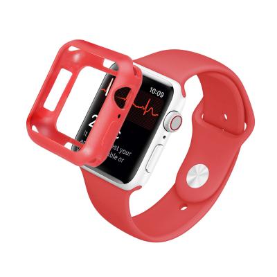 China Matte Cover Case For Apple Watch Cover For Apple Watch Case 5 4 3 2 1 42MM 38MM Bumber Cover Case For iWatch 4 3 44MM 40MM for sale