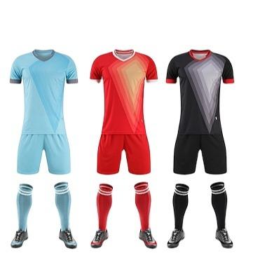 China Set 2021 2022 Custom Newest Football Uniform Team Jerseys Wholesale Set Free Shipping for sale