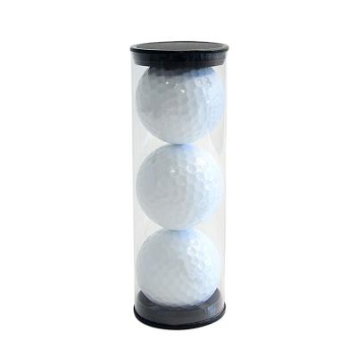 China Professional Training Packed 2 Pieces 3PCS Surlyn Tournament Golf Balls Mask Golf Ball With Package PVC Tube for sale